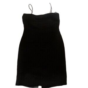 LINDA ALLARD ELLEN TRACY women’s black sleeveless strapless silk dress Petite 6